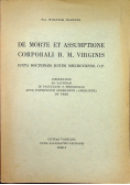 De Morte et Assumptione Corporali B M Virginis
