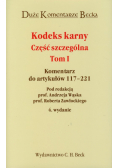 Kodeks karny Część szczególna tom 1