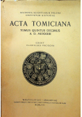 Acta Tomiciana  Tomus Quintus Decimus