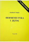 Hermeneutyka i język