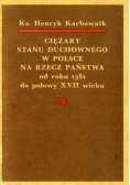 Ciężary stanu duchownego w Polsce na rzecz państwa