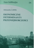 Ekonomiczne determinanty przedsiębiorczości