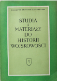 Studia i materiały do historii wojskowości VI cz 1