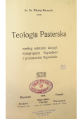 Teologia Pasterska 1911 r.