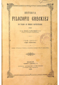 Historya filozofii greckiej Tom 2 część pierwsza 1903 r
