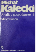 Analizy gospodarcze Miscellanea Tom 6