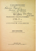 Wojna francusko neapolitańska 1798 -9 r i udział w niej Legionów Polskich 1948 r.
