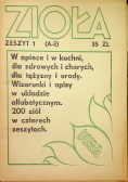 Zioła Zeszyt 1 A do E