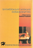 Uniwersalny wymiar hermeneutyki