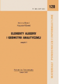 Elementy algebry i geometrii analitycznej
