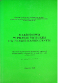Małżeństwo w Prawie Świeckim i w Prawie Kanonicznym