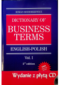 Dictionary of Business terms english polish vol 1 plus CD