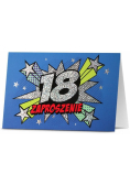 Zaproszenie Urodziny 18 (5szt)