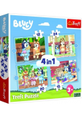 Puzzle 4w1 Bluey i jego świat