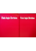 Finis legis christus Tom 1 i 2