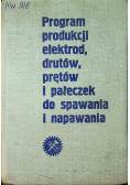 Program produkcji elektrod drutów prętów i pałeczek do spawania i napawania