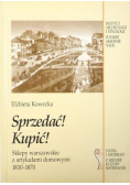 Sprzedać Kupić Sklepy warszawski z artykułami domowymi 1830 1870
