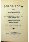 365 obiadów reprint z 1911r