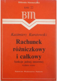 Rachunek różniczkowy i całkowity