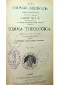 Divi Thomae Aquinatis Summa thologica 1894 r.