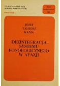 Dezintegracja systemu fonologicznego w afazji