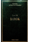 Historia literatury polskiej Tom III Barok