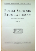 Polski Słownik Biograficzny tom VI