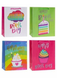 Torebka ozdobna hot stamp 31x42x12cm mix ROZETTE