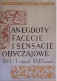 Anegdoty facecje i sensacje obyczajowe
