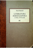 Literatura mieszczańska w Polsce XVII wieku reprint 1925 r