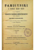 Pamiętniki  z roku 1830 1831 Generała 1930 r