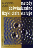 Metody doświadczalne fizyki ciała stałego