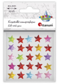Kryształki samoprzylepne Gwiazdki mix 25szt