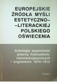 Europejskie źródła myśli estetyczno literackiej polskiego Oświecenia