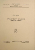 Spiskie teksty gwarowe z obszaru Polski