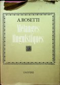 Melanges linguistiques