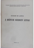 Z różnych dziedzin sztuki