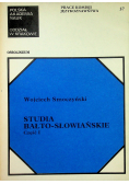 Studia Bałto Słowiańskie część 1