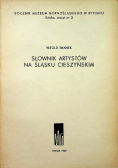 Słownik artystów na Śląsku Cieszyńskim