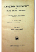 Podręcznik metodyczny do nauki historii biblijnej 1928 r.