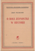O roli jednostki w historii, 1949 r.