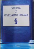 Studia z wykładni prawa