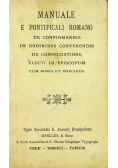 Manuale e pontificali romano 1923 r