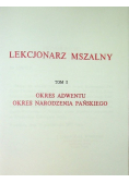 Lekcjonarz mszalny Tom I Okres Adwentu