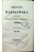 Biblioteka warszawska Tom II 1858r