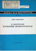 O rozwoju kategorii gramatycznych