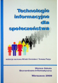 Technologie informacyjne dla społeczeństwa