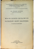 Wpływ chorób umysłowych na ważność umowy małżeńskiej 1936 r