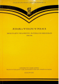 Judaika wydane w Polsce Druki zwarte i niesamoistne : materiały do bibliografii 1995 - 1996