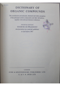 Dictionary of organic compounda